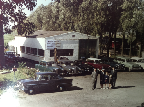 Garagebedrijf rigter en hack in 1962